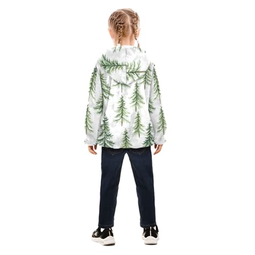 GuoChe Green Christmas Trees_2 Sherpa Jacket Baby Boy4