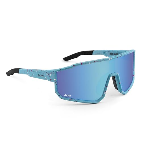 Image of OKNO Eyewearlabs Sunglasses For Men & Women | Polarized Sports Over-Sized Unilens Wrap-Around Branded Stylish Spectacles | 100% UV Protection Shades | Cricket Sports Cycling Driving Trekking & More