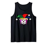PAYASO MALIGNO DE MIRADA DIVERTIDA - SCARY PUNK Diseñado Camiseta sin Mangas