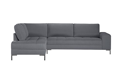 Preisvergleich Produktbild Guy Laroche Home Ecksofa, links, fester Harmony Big, Hellgrau