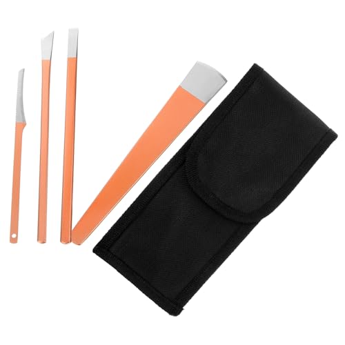 DINHEAROM Strumenti Pedicure Professionali Kit Cura Piedi Coltelli per Cuticole e Strumento Rimozione Morta Realizzato in Inox Resistente
