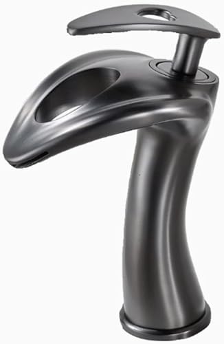 Basin tap mitigeur cascade gris de salle de bain eau chaude et froide