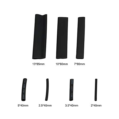 127 pcs tubo de encolher de calor sleeving envoltório cabo de fio de isolamento de carro sortido cab