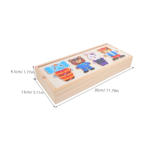 Puzzle bois habillage animaux Yardwe kit de qualité supérieure