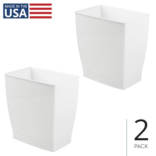 Canecas de basura rectangular blanca pack 2 12 litros miniatura 2