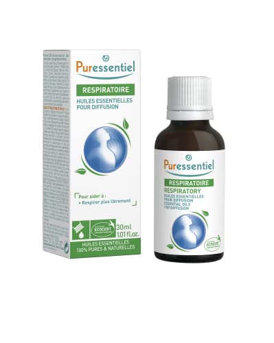 Puressentiel - Respiratorio - Aceites Esenciales Para Difusión Resp Ok - 100 Puros Y Naturales - Ayuda A Promover El Bienestar Y A Respirar Más Puressentiel - Respiratorio - Aceites Esenciales Para Difusión Resp Ok - 100 Puros Y Naturales - Ayuda A Promover El Bienestar Y A Respirar Más