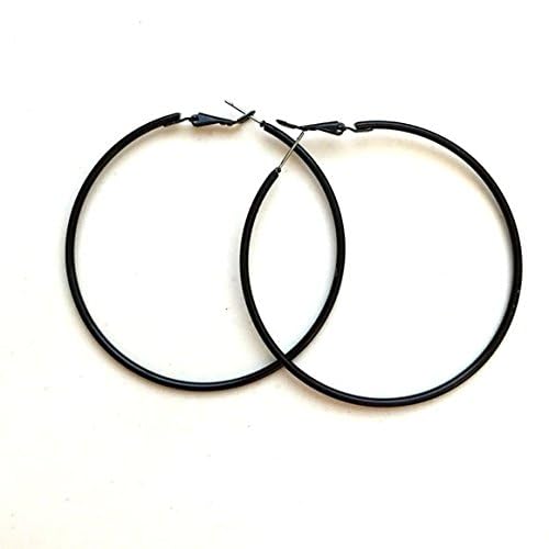 Image of I Jewels Stylish Classic Round Hoop Earring Lightweight Everyday Wear Earrings for Women