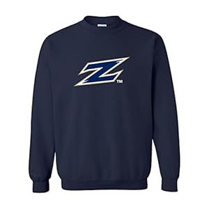 CreateMyTee | University of Akron Zips Z Crewneck Sweatshirt (Navy, Large)