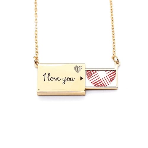 Collier pendentif cœur rouge de la Saint-Valentin pour déclarer votre amour