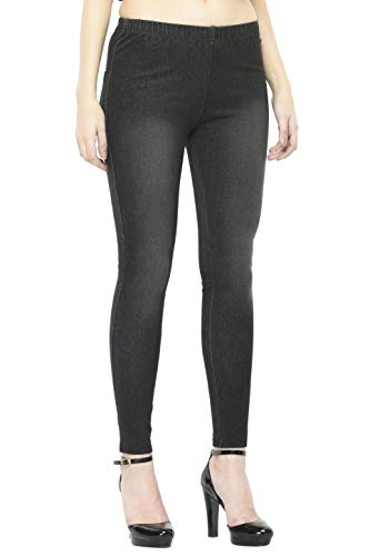 Image of Frenchtrendz Women's Slim Fit Mid Rise Stretchable Cotton Modal Spandex Jegging Pull On