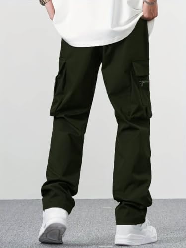 Image of TAGDO Men's Casual Techwear Drawstring Cargo Pants Hiphop Baggy Pants (2024)