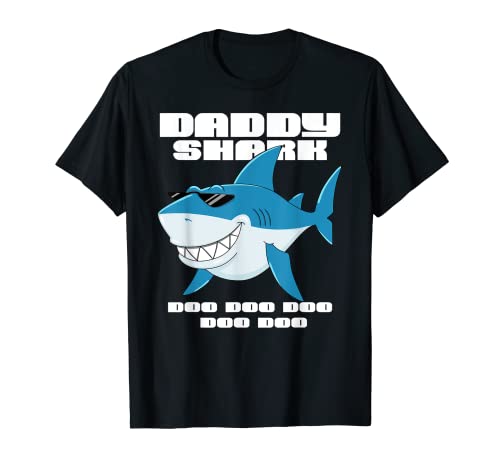 Camisa de tiburón papá divertido regalo del día del padre para niños y hombre papá Camiseta