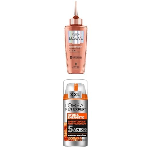 Soin anti-fatigue 24H et sérum Aminexil R anti-chute homme