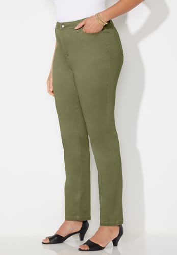 Catherines Women's Plus Size Sateen Stretch Pant4