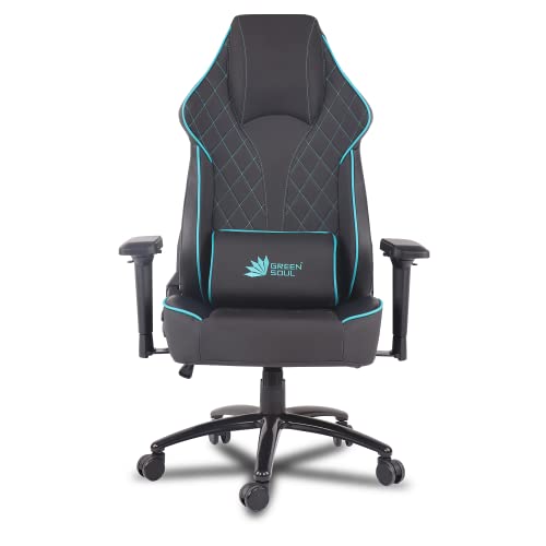 Green Soul� Glance Series Multi-Functional Chair (GS-350) (Black & Blue) (Size - Large) - Image 4
