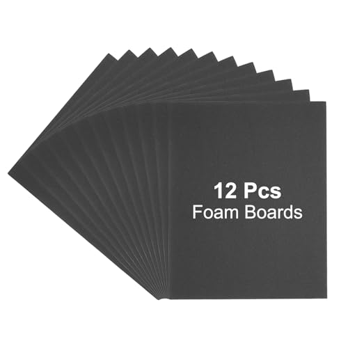 Planche en mousse noire 5mm pour montage de vos peintures et expositions d'art