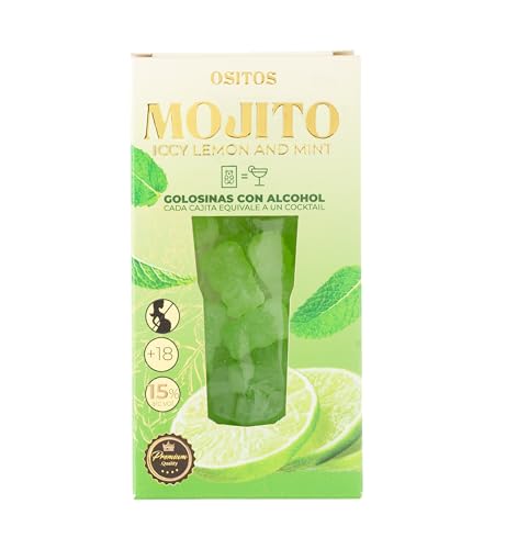 OSITOS Mojito - Cocktail comestible. Cada cajita equivale como un cocktail en volumen de alcohol.