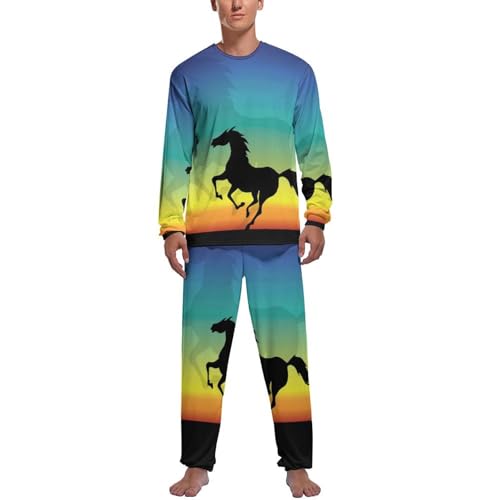 Vêtements de nuit homme Running Black Horse pour des soirées cocooning et un sommeil profond