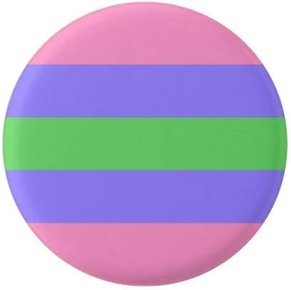 Trigender Pride Flag Pin 1.5” Round Circle Shape Metal Button Pin Badge Pinback 1.5 inch Pin 38 mm 3.8 cm - Image 2