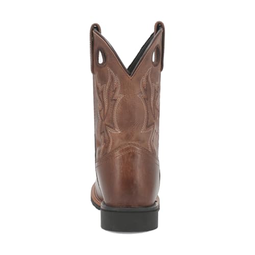 Dan Post Boots Kids Boys Lil' Dawson Embroidered Round Toe Casual Boots Mid Calf - Brown3