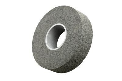 3M Scotch-Brite XL-WL Convolute Aluminum Oxide Medium Deburring Wheel - Medium Grade - Arbor Attachment - 10 in Diameter - 5 in Center Hole - 1 in Thickness - 17461 [PRICE is per CASE]