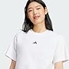 adidas Women's Essentials Small Logo Cotton T-Shirt, White/Black, M #2