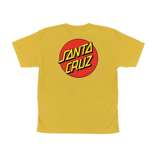 SANTA CRUZ Classic Dot S/S Midweight T-Shirt Gold Med Youth
