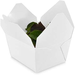 50 Pcs + 5 Extra - Takeaway Food Boxes No. 1 - Biodegradable Brown Cardboard Fast Food Box - 26oz (750cc) Eco Friendly 55 x Kraft Leak-Proof Brown Leakproof Deli Food Containers