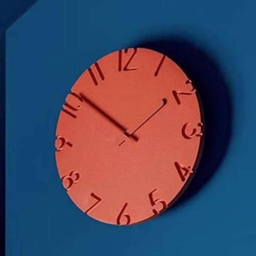 Horloge murale pour le bureau : lisibilité et texture ciment sans bruit