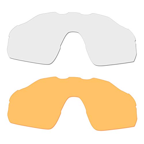 Lentilles de rechange Oakley Radar EV Pitch contre la mauvaise visibilité jaune et transparent