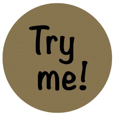 Price Stickers Gold Try Me! Stickers, Matte 20Mm Circle, 500