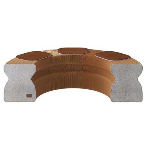 ENWYTE アコーディオンペーパー 高さ37.5/43cm 折りたたみソファチェア 紙スツール ハニカム構造 長椅子 コンパクト収納 靴交換スツール 省スペース 長さ調節可能 耐荷重 折りたたみソファチェア 隙間収納 複数の仕様乗り 休憩室 リビングルー