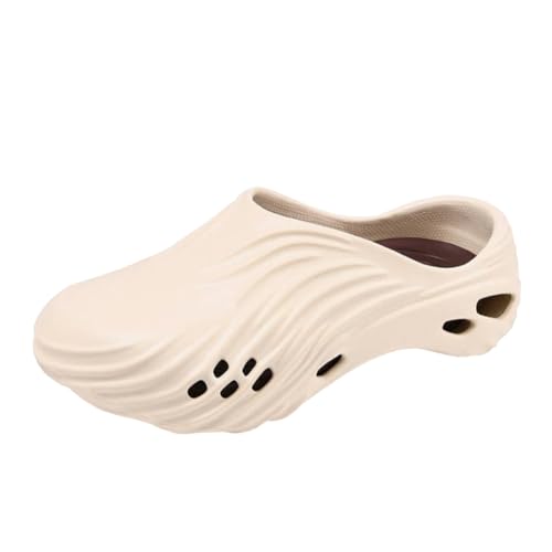 Zapatos de verano para hombre con suela gruesa antideslizante y punta cerrada para la playa.