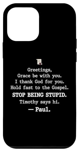 Greetings Grace Be with You I Thank God for You Hold Fast �X�}�z�P�[�X iPhone 12 mini �p