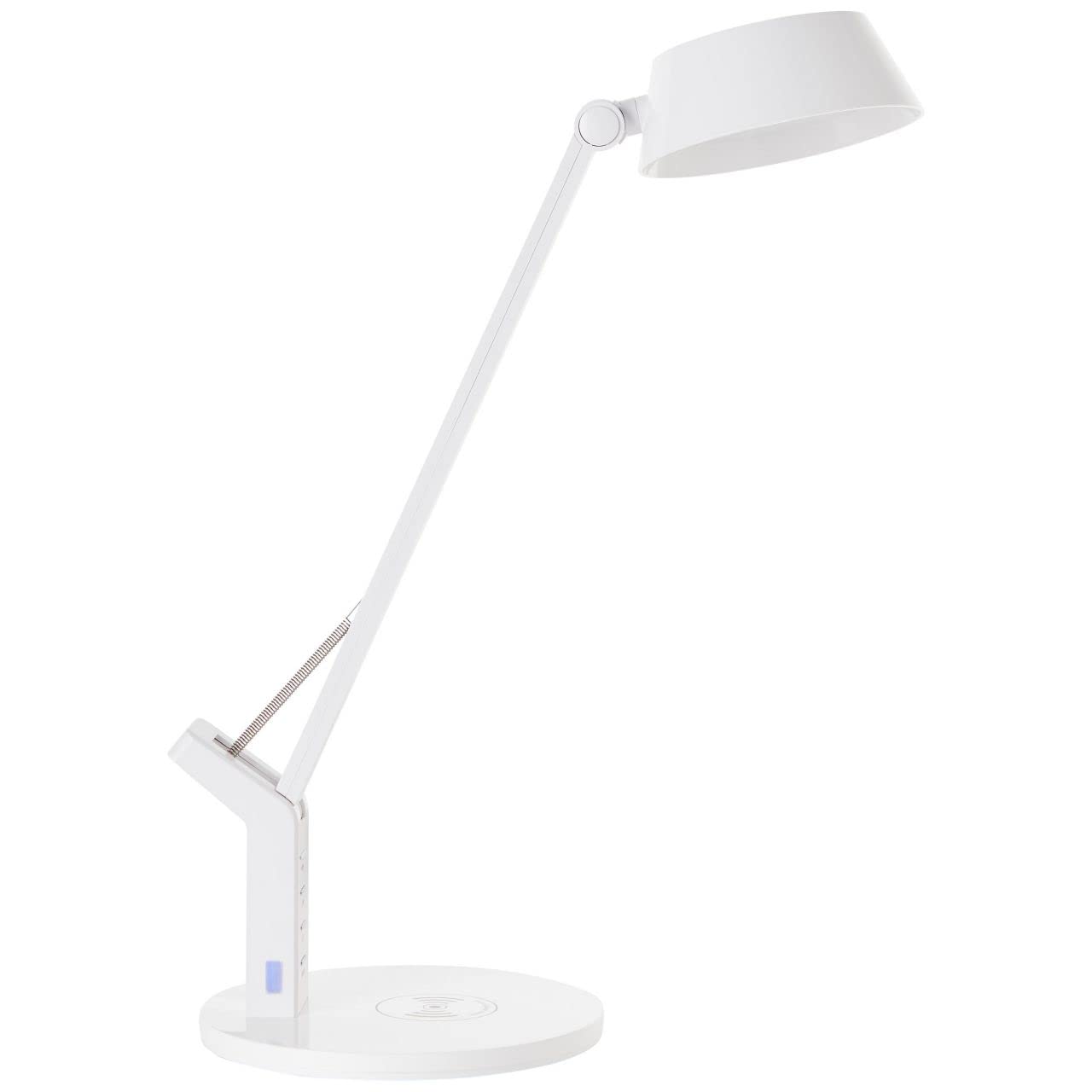 BRILLIANT Lampe, Kaila LED Tischleuchte mit Induktionsladeschale weiß, 1x LED integriert, 8W LED integriert, (710lm, 3100-6100K), Kabelloses Aufladen von mobilen Geräten