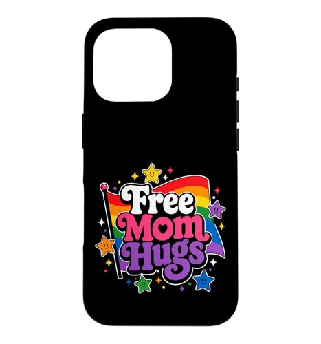 Free Mom Hugs LGBTQIA+ Ally Pride Month�B �X�}�z�P�[�X iPhone 16 Pro �p