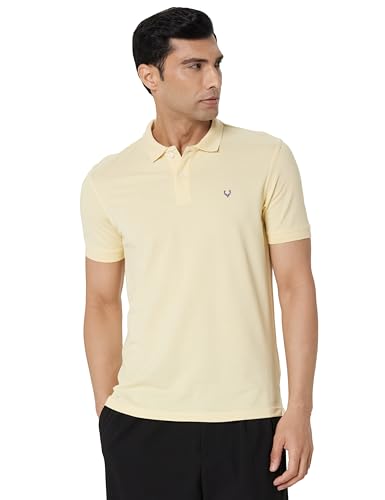 Allen Solly Men’s Polo T‑Shirt – Premium Cotton‑Poly Blend, Banded Collar, Regular Fit for ₹1,399
