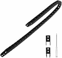 LMioEtool R18 Chaîne De Transport De Câble En Plastique Noir 10 Mm X 20 Mm (H X L) Pour CNC, Avec Connecteurs D'extrémité U2013 Type Pont (non Ouvrable