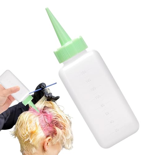Smileshiney Bottiglie da spremere per salse e vernice | Tintura traslucida per capelli | Applicatori di colore per capelli