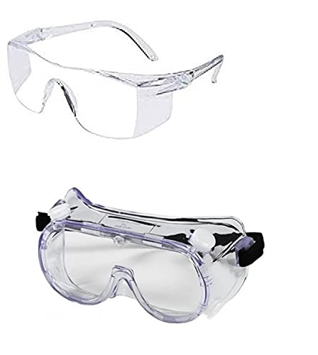 See full amazon price history chart for Ekon Combo Of Protective Safety Adjustable Strap & Clear Lens Wide-Vision Eye Protection Transparent Goggles Eyewear For Men, Women Unisex Industrial Work Home multipurpose Ekon Combo Of Protective Safety Adjustable Strap & Clear Lens Wide-Vision Eye Protection Transparent Goggles Eyewear For Men, Women Unisex Industrial Work Home multipurpose (B0963RYG75) Amazon Price History, Amazon Price Tracker