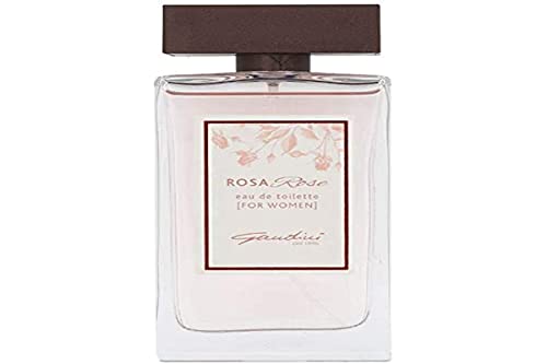 Gandini, Rosa Rose, Profumo da Donna, Eau de Toilette, Fragranza con Note Fiorite di Litchi, Bergamotto, Rosa Damascena, Fresia, Magnolia, Mughetto, Legno di Cedro, Legno Ambrati e Muschio, 100 ml