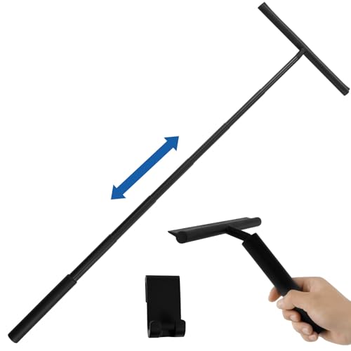 スクイジー水切りワイパー 窓ガラス掃除道具 ステンレス 23.5cm~97cm伸縮ポール 洗車スキージーシリコーンスポンジモップガラスクリーナー タイル 車 壁 床 鏡 窓 ガラスなどの洗浄に