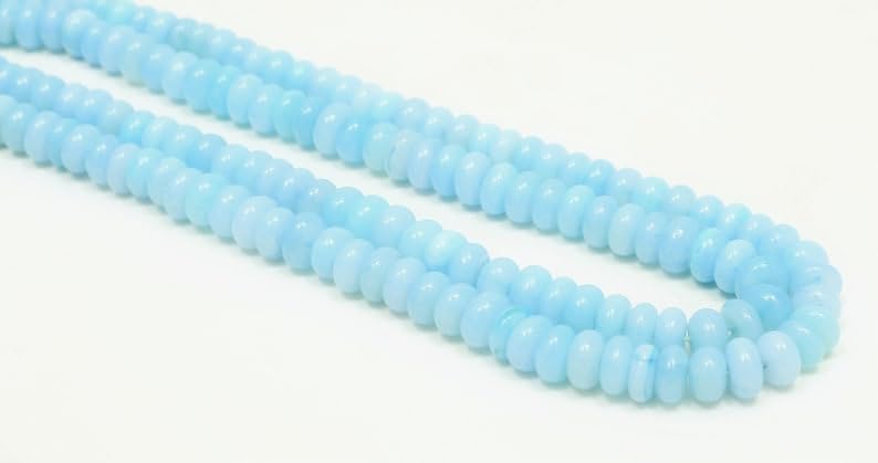 Perles opale bleu turquoise de fabrication bijoux bohèmes - 6