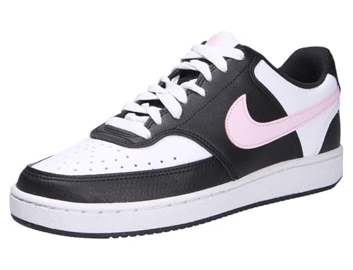 NIKE Court Vision Low Next Nature, Sneaker Mujer, Negro Aluminio Blanco, 37.5 EU