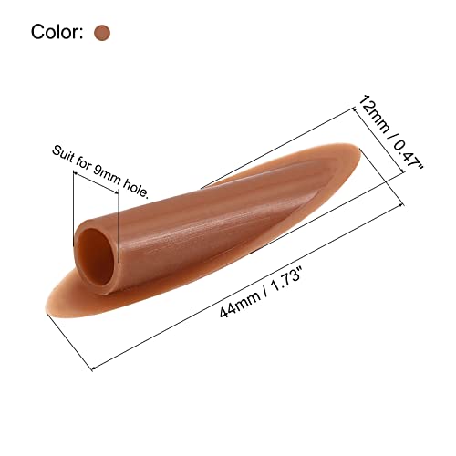 Image of MECCANIXITY 9mm Plastic Pocket Hole Plugs,Wood Plugs for Pocket Hole Jig Working Tool Accessories,Brown Pack of 100