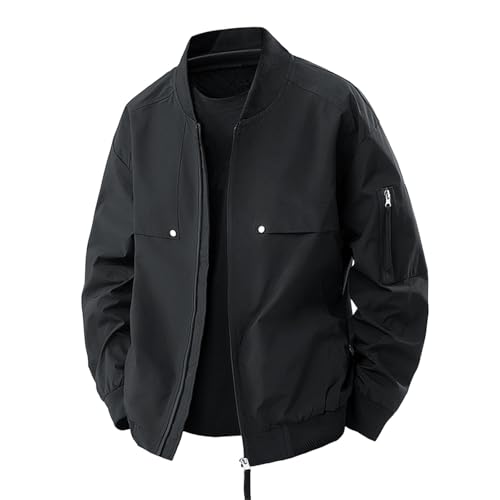 Veste bomber homme coupe-vent et manteau imperméable à manches longues casual