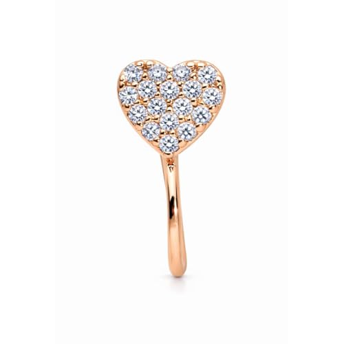 Image of Nilu's Collection Rose Gold American Diamond Non Piercing Nose Pin for Women | Elegant Flower Nose Stud | Minimal Clip-On Nose pin | Anti-Allergy | Anti-Tarnish | Office Wear | Daily Wear | office Wear | Non Piercing