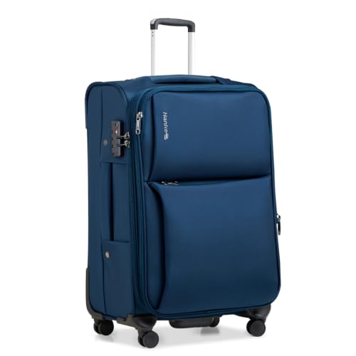 Image of Hanke Large Checked Luggage, 28 Inch Suitcase with Garment Compartment