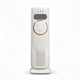 Xgdsnly Ventilatore a Colonna con Telecomando Salvaspazio Torre Riscaldante e Raffreddante Compatto Termoventilatore per Soggiorno
