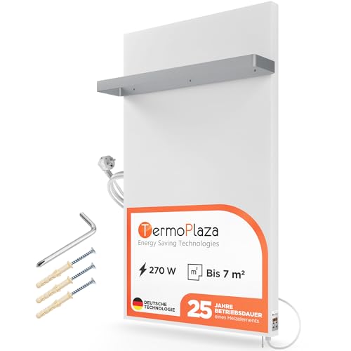 Infrarot Heizstrahler 550 W bis 14m2 Badheizkörper Handtuchhalter -...